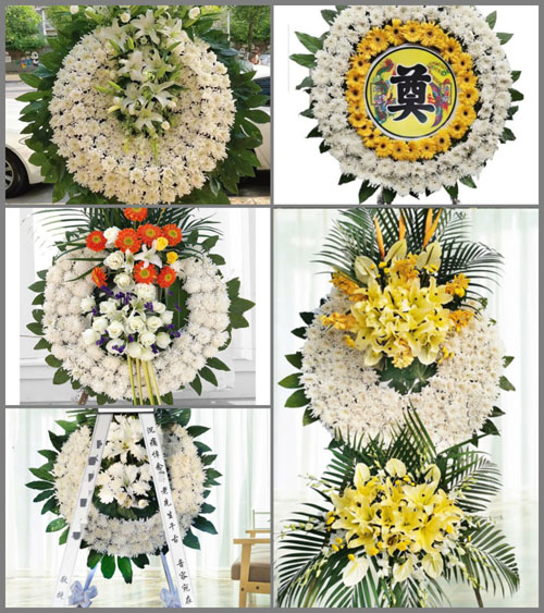 安徽阜阳市颍东区口孜镇大坝村花圈速递